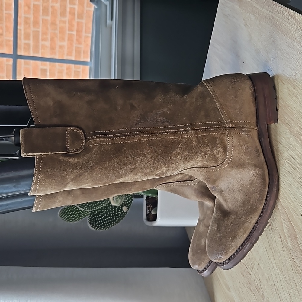 Goodyear Handmade construction suede boots